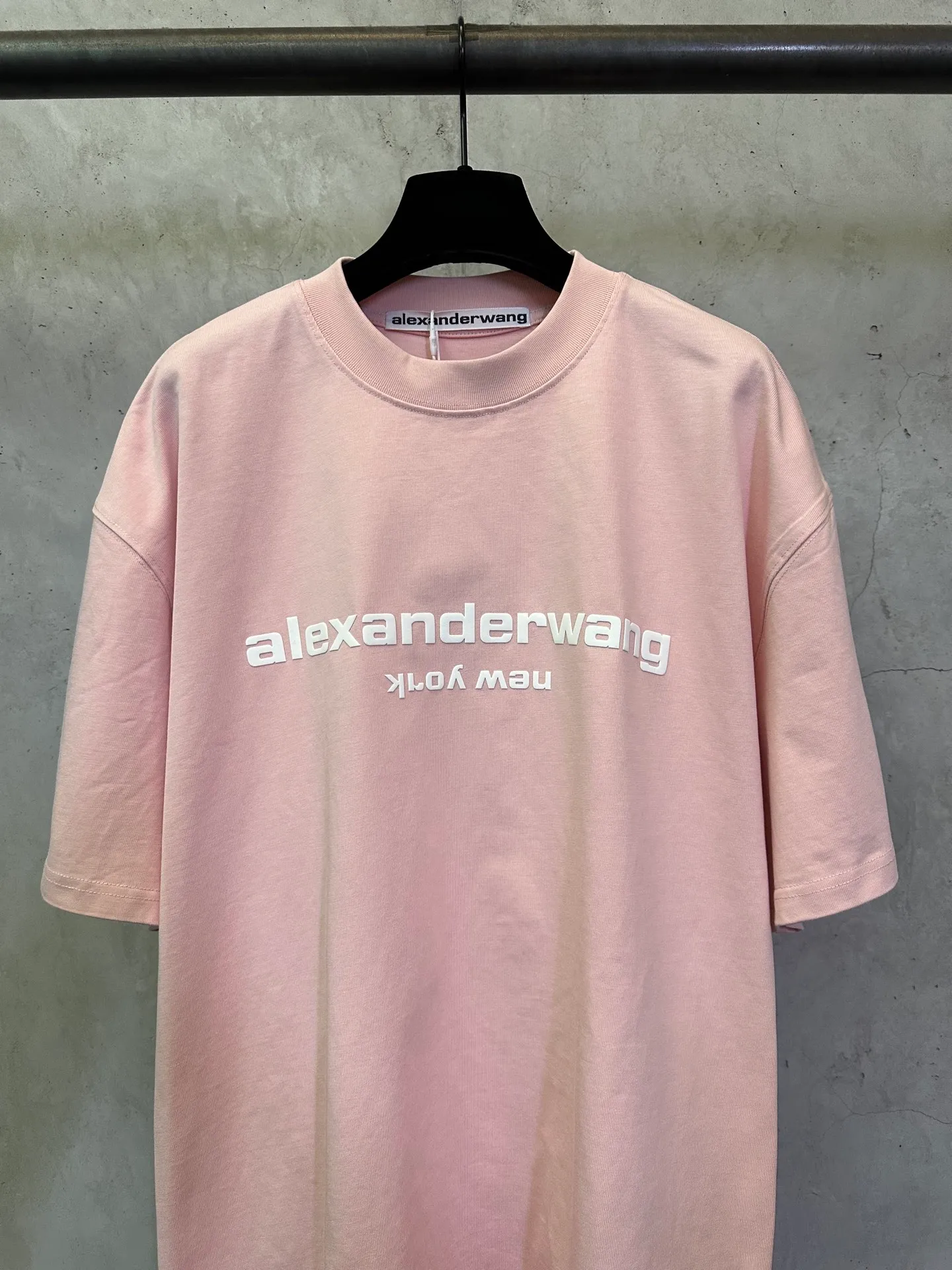 ￼ 140- New Arrival g Alexander wang 26ss logo T : 2*2 g Color Change Same Style Color: White Black Gray Size: XS S M L XL